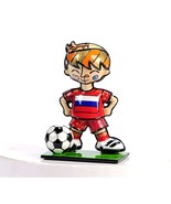 Romero Britto Miniature Figurine World Cup Soccer Player Russia Retired ... - €30,70 EUR