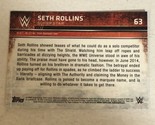 Seth Rollins Topps Chrome WWE Wrestling Trading Card #63 - $1.97