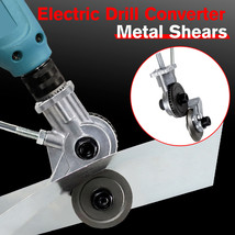Us Electric Drill Shears Plate Cutter Attachment Metal Sheet Cutter Nibb... - $24.69