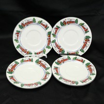 Totally Today Gingerbread House Saucers 6 1/2&quot; Christmas  Lot of 4  Xmas - $242.33 MXN