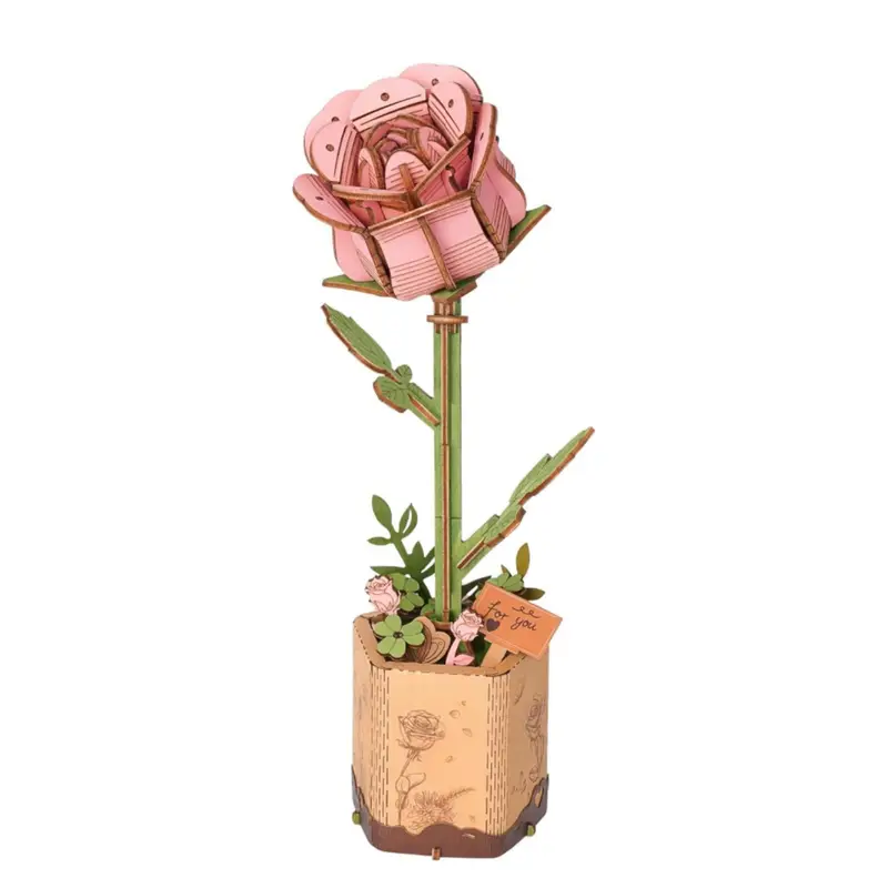 Robotime 3D Wooden Puzzle Flower Model Kit, Botanical Collection Wooden Flower B - £6.11 GBP