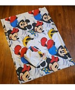 Vintage Disney Mickey &amp; Minnie Mouse Wamsutta 2 Pc Twin Sheet Set All Ov... - $45.17 CAD