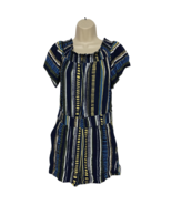 LOFT Outlet Lounge A Line Dress Size Small Empire Waist Striped Multicol... - $29.32 CAD