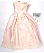 Vintage Barbie Clone Doll Clothes Pink Lace Party Dress Gown Purse Shoes... - £25.86 GBP