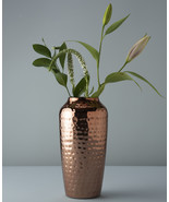Handcrafted Round Vase in Silver or Copper - $82.58 CAD