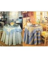 Table Accessories Topper Skirt Place Mat Chair Pad Napkins Pillow Sew Pa... - $263.16 MXN