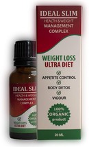 Ideal Slim Weight Loss* Appetite Control* 100% Organic Product * 20 ml - £25.49 GBP