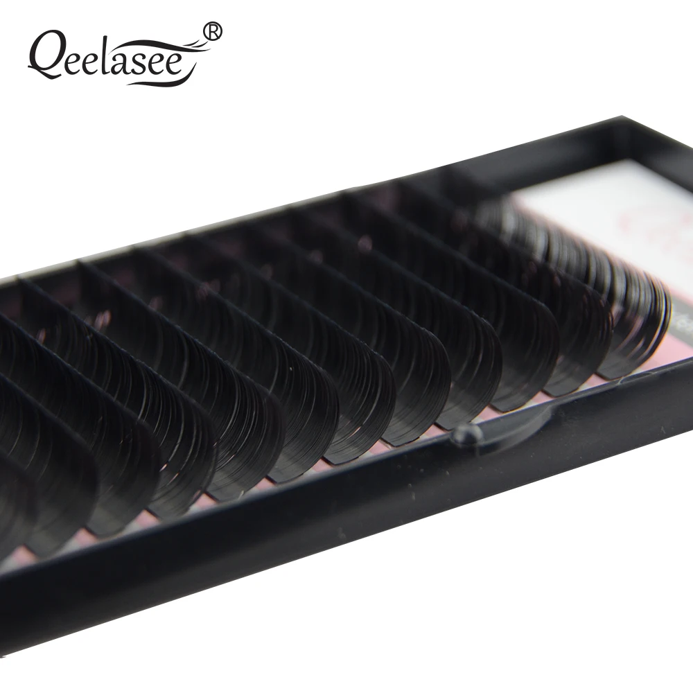 Qeelasee 4 cases 0.12mm  mink individual eyelash extensions  eyelashes make up l - £53.59 GBP