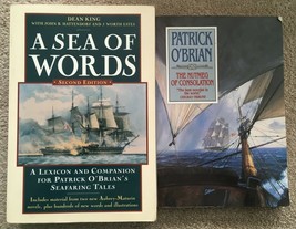 Lot 2 Patrick O&#39;Brian: Nutmeg of Consolation +  Sea of Words: Lexicon Companion - £7.10 GBP