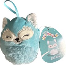 Squishmallows Dabney the Fox 4” Plush Dangler Ornament Winter Edition - £8.72 GBP