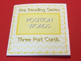  Montessori - Pre-Reading Series - Three Part Cards And Folio - Position Words - £12.46 GBP