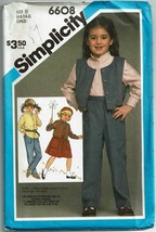 Simplicity Sewing Pattern 6608 Childs Pants Skirt Shirt Vest Size 4 5 6 - £5.49 GBP