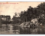 Sunset Rock Kennebunkport Maine ME DB Postcard Y7 - $2.92