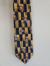 Jerry Garcia Jerry w/Guitar Neck Yellow/Black Neck Tie, 100% Silk - $14.24