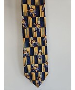 Jerry Garcia Jerry w/Guitar Neck Yellow/Black Neck Tie, 100% Silk - £11.47 GBP