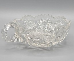 VINTAGE Imperial Glass Single Handle Sawtooth Nappy Candy Bowl, 5.5&quot; Diameter - £11.19 GBP
