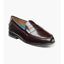 Nunn Bush Drexel Moc Toe Penny Loafer Dress Shoes Burgundy 84744-601 image 13
