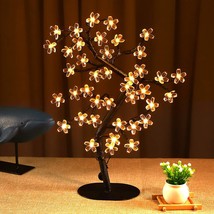 Cherry Blossom Tree Lamp Table Decoration 17in Artificial Tree - £19.18 GBP