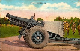 155 MM Howitzer Military US Army 1942 Linen Postcard BK45 - £3.15 GBP
