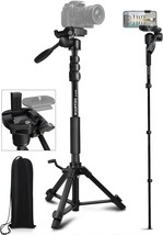 3-Way Swivel Portable Phone Tripod Professional Aluminum Alloy Travel Phone - £38.24 GBP