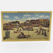 Scene along Beach Front from Fishing Pier Point Pleasant Beach NJ Postcard - £10.30 GBP