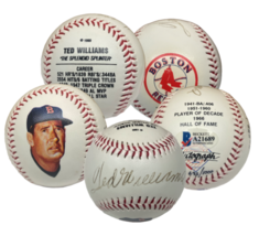 TED WILLIAMS Autographed Red Sox Stat Mural Baseball BECKETT LE 1000 - $895.50