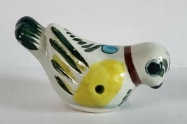 Tonala Mexico Vintage Ceramic Pottery Floral Bird Figurine Hand Signed By CAT - £11.65 GBP