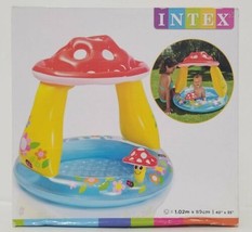 Intex Inflatable Mushroom Water Play Center Kiddie Pool  45&#39;&#39;X35&quot; Ages 1-3 - £13.22 GBP