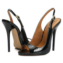  toe summer sandals women shoes 2022 elegant large size black red high heels mules back thumb200