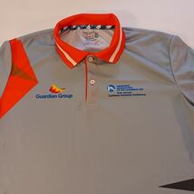 Sublimax Classic Fit Guardian Group Short Sleeve Gray/Orange Men's Shirt Size L image 2