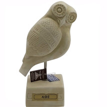 Owl of Goddess Athena symbol of Wisdom Greek Statue Sculpture Casting Stone - £37.47 GBP