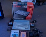 Atari 65XE NTSC COMPUTER SYSTEM IN BOX 2 TAC CONTROLLERS PAC-MAN HOOK UP... - $475.19