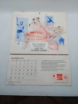 Vintage - Bottlers Of COCA-COLA &amp; The Olympic Games Calendar - Montreal 1976 - $17.81