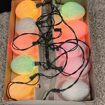Easter Crackled Egg String Lights Indoor/Outdoor UL Approved 10 Bulbs 12... - $17.28