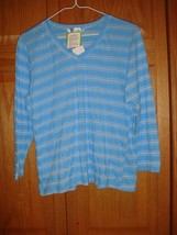 FRESH PRODUCE Top L Atlantis Knit Stripe 3/4 Sleeve Top - €13,54 EUR