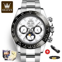 Olevs Men&#39;s Automatic Mechanical Watch Deep Waterproof Stainless Steel - £78.36 GBP