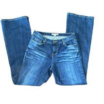 Boston Proper Bootcut Flare Leg Distressed Jeans size 10 Length 43&quot; Waist 16.5 - £20.57 GBP