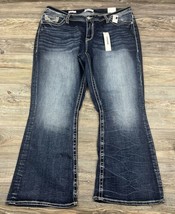 VIGOSS Jeans Heritage Fit Mid Rise Boot Cut Women&#39;s Plus Size 22 SHORT (... - $64.35