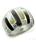 Conch Ring Sterling Silver 925 Polished Precious Stones Jewelry High-Qua... - $78.99