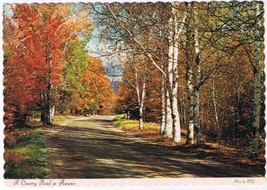 Postcard A Country Road In Autumn Canada - £2.31 GBP