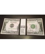 $10,000 In Play Money 1928 $500 Bills, 20 Pcs. Prop Money USA Actual Size! - £10.27 GBP