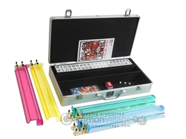 Open Box! White Swan American Mahjong Set - Classic Pushers - Silver  - £90.46 GBP