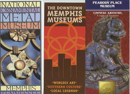 3 Memphis Tennessee Museums Brochures Peabody Place National Ornamental ... - $17.82