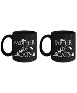 Mother of Cats Father of Cats Cat Parents Game of Thrones Fans Coffee Mug Set - £27.52 GBP