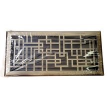 Signature Hardware 435451 Baer 6&quot; x 14&quot; Floor Register - Antique Brass - $29.90