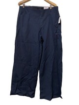 Old Navy Pull On Wide Leg Pants Womens XL Navy Blue High Rise Never Fade... - £23.31 GBP