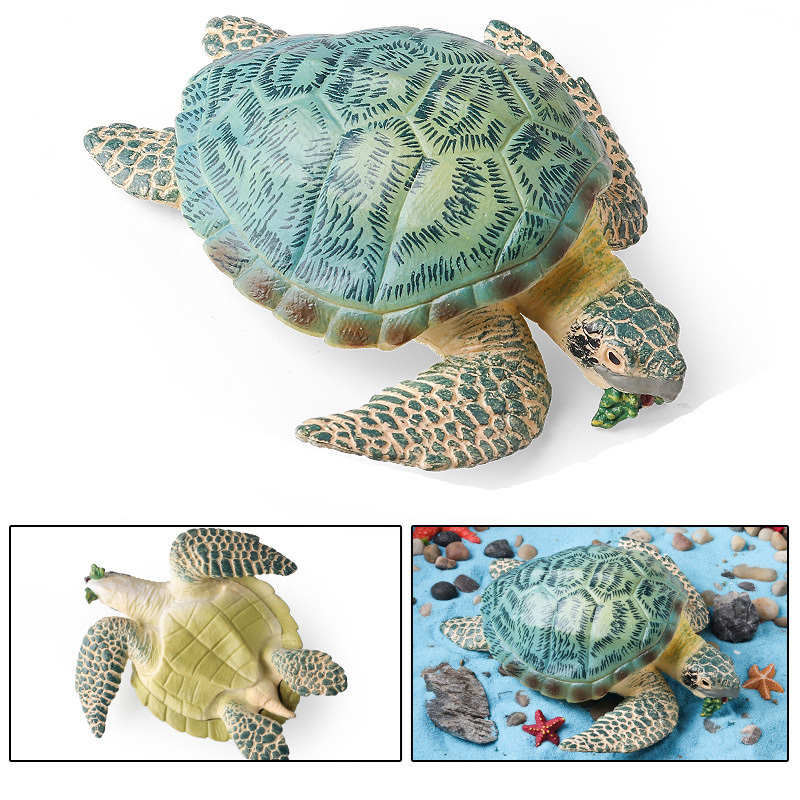 Green Sea Turtle Ocean Animal Model with Detailed Shell - $9.89+