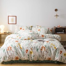 Spring Botanical Floral Comforter Set With Zipper Closure By Eavd Garden Style - £30.33 GBP