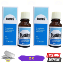 2 X Duofilm Acido Salicilico 15ml Per Rimozione Plantare Porri Calli E Calli - $41.55