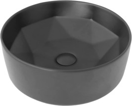 Stylish® Circular Bathroom Over The Counter Sinks | Fine Porcelain Vessel, 228N - £154.99 GBP